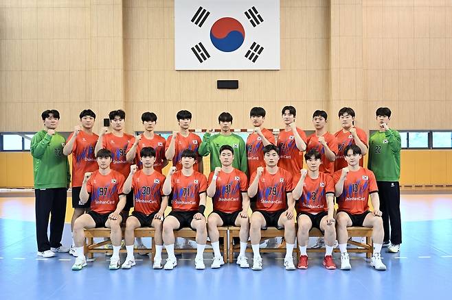 남자핸드볼 국가대표 선수단 [대한핸드볼협회 제공. 재판매 및 DB 금지]