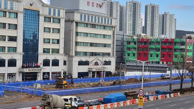 안산시 중앙대로 녹도 정비 사업 현장 [안산시민사회연대 제공. 재판매 및 DB 금지]