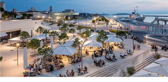 프랑스 마르세이유 '유로메디테라네(Euroméditerranée)' 프로젝트 (출처 : Ateliers Lion associe)