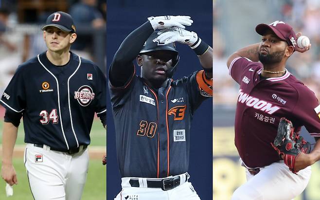 KBO리그 10개 구단이 경력직 외국인 선수를 선호하는 현상이 나타났다. 사진은 과거 KBO리그에서 활약했던 크리스 플렉센과 요나단 페라자, 라울 알칸타라(왼쪽부터). /사진=뉴스1