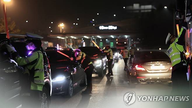 음주 단속 (CG) [연합뉴스TV 제공]