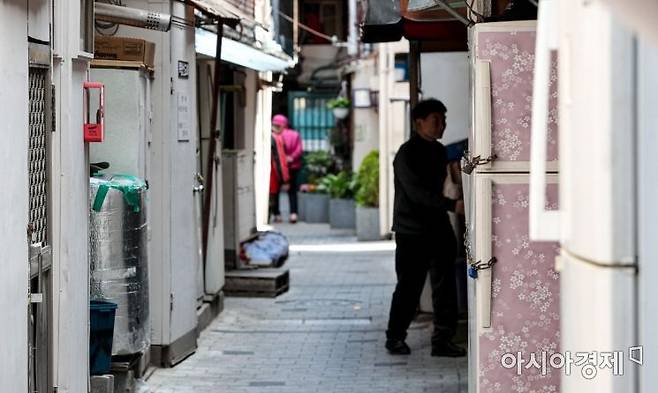서울 종로구 돈의동 쪽방촌 모습.