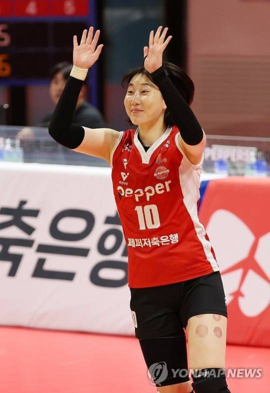 페퍼저축은행 박정아 / 사진=연합뉴스