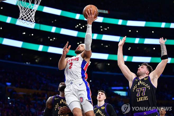 케이드 커닝햄(2번)의 슛 [Gary A. Vasquez-Imagn Images/로이터=연합뉴스]
