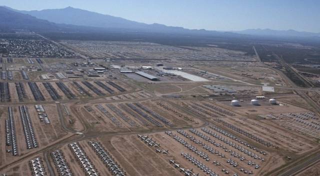 미국 애리조나주에 위치한 데이비드-몬탄 미 공군기지 소속 ‘제309항공우주정비 및 재생전대’ 모습. 사진 제공=에어라인루트닷넷
