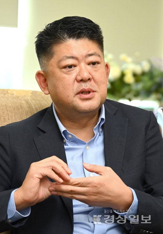 ▲ 이용진 한주라이트메탈 대표이사.