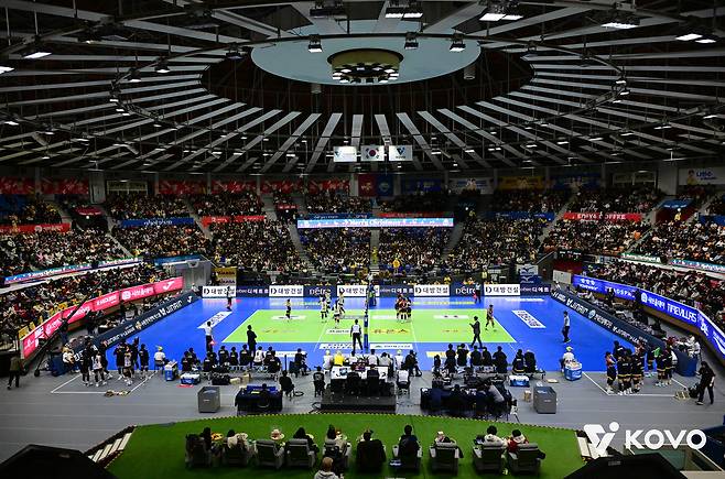 2025-26 V리그가 상반기 많은 관중을 끌어 모았다. (KOVO 제공)