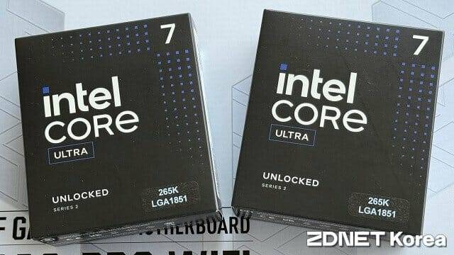 2024년 10월 국내 출시된 코어 울트라7 265K 프로세서. (사진=지디넷코리아)