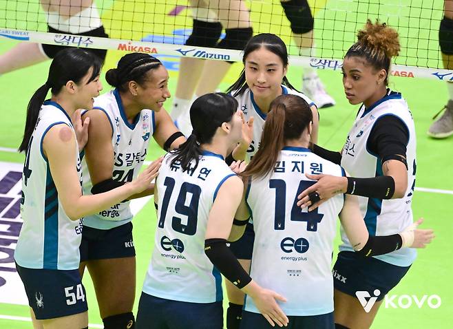 여자 프로배구 4위에 오른 GS칼텍스. (KOVO 제공)