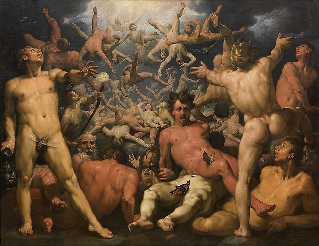 Cornelis Cornelisz van Haarlem [The Fall of the Titans], 1588-1590 ©National Gallery of Denmark