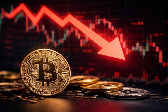 최근 비트코인 가격이 주춤하는 흐름을 보이며 약세장에 진입한 것 아니냐는 우려가 나온다. /사진=챗GPT 생성 이미지