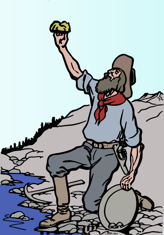 골드 러쉬 <출처=OPENCLIPART>