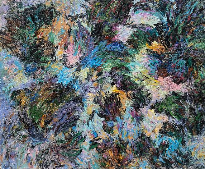장-마리 해슬리, '염소자리 I', 캔버스에 유채, 194.5×235.3cm(1984-1988). ⓒ 장-마리 해슬리 Jean-Marie Haessle