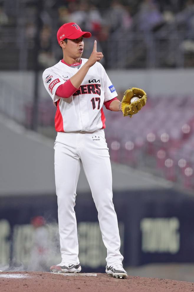 KIA 타이거즈에서 활약하던 시절 임기영의 모습. /사진=KIA 타이거즈 제공