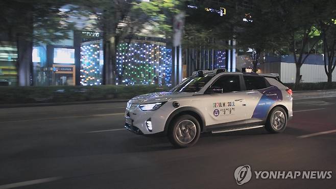 심야 자율주행 택시 [서울시 제공]