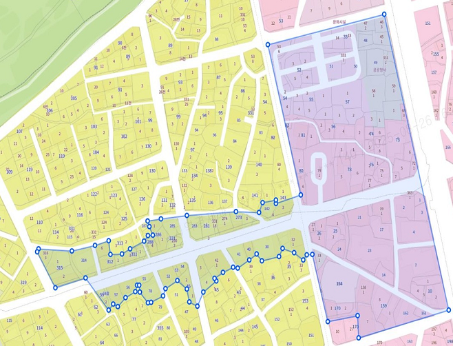 지역상생구역으로 지정된 행궁동 일대 경계도. 사진=수원시청