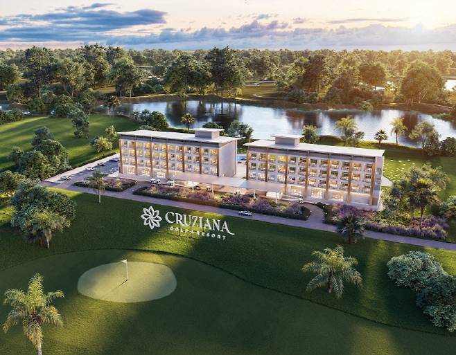 골프호텔 예상 조감도 (사진=크루지아나 홀딩스)