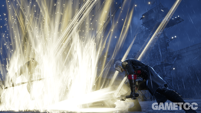 코드 베인2에서도 국밥 무기일 것으로 보이는 양손검 (사진=반다이남코 제공)