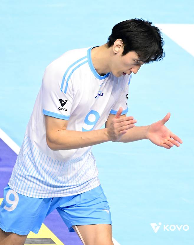 정지석의 공백을 메워야 하는 베테랑 곽승석. (KOVO 제공)