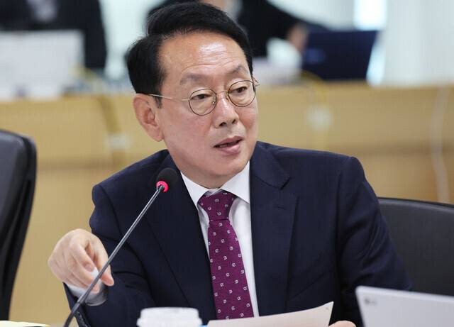김도읍 국민의힘 의원이 지난해 10월 경기도 수원시 영통구 경기도청에서 열린 국회 국토교통위원회의 경기도에 대한 국정감사에서 질의하고 있다. 연합뉴스