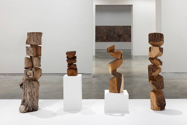 김윤신이 2024년 제60회 베니스비엔날레에 출품한 작품 전경. 호암미술관 제공