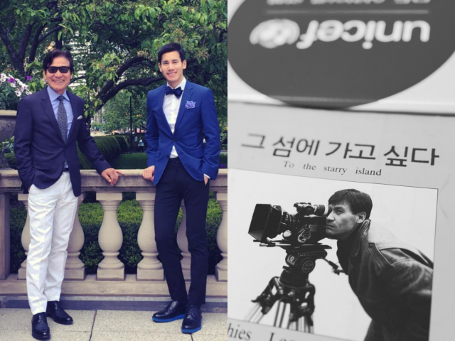 고 안성기와 아들/안다빈 인스타그램