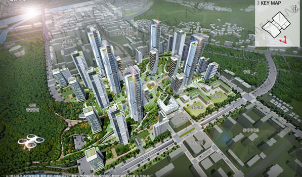 사진 = 분당 서현동 THE시범 현대/우성 통합재건축 조감도