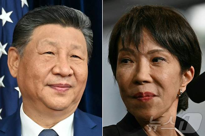 시진핑 중국 국가주석과 다카이치 사나에 일본 총리. 2025.10.31 ⓒ AFP=뉴스1 ⓒ News1 김지완 기자