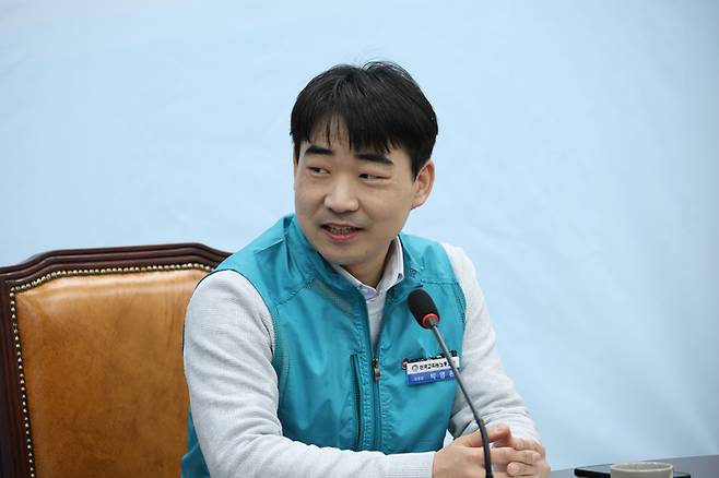 박영환 전교조 위원장은 올해 계획으로 교사의 정치기본권 국회 통과를 언급했다. (사진=전교조)