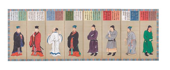 일본 궁정 정전을 장식한 장지문의 그림을 그린 병풍 <국립고궁박물관>