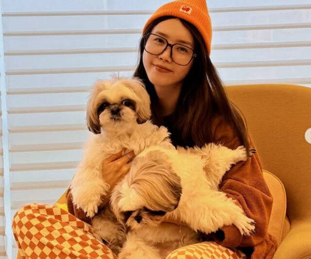 채정안이 한남동 집에서 강아지 두마리를 키우고 있다고 밝혔다. / 채정안 소셜미디어