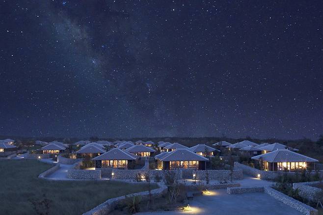 호시노야 다케토미지마의 은하수 파노라마뷰