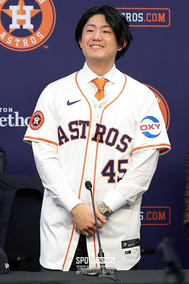 ▲ 휴스턴 애스트로스 입단식을 가진 이마이 타츠야