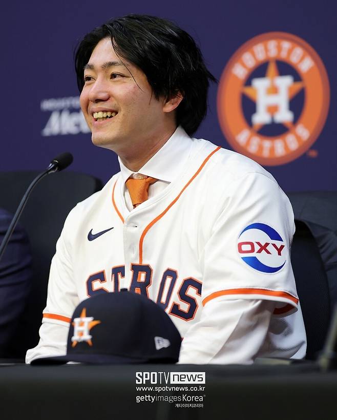 ▲ 휴스턴 애스트로스 입단식을 가진 이마이 타츠야