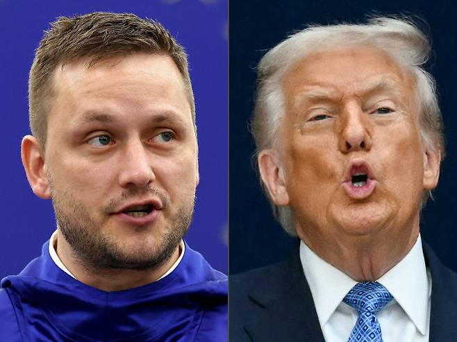 옌스-프레데리크 닐센(왼쪽) 그린란드 총리와 도널드 트럼프 미국 대통령 (사진=AFP)