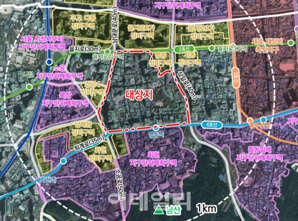 서울 중구 명동 구역도(사진=서울 중구청)