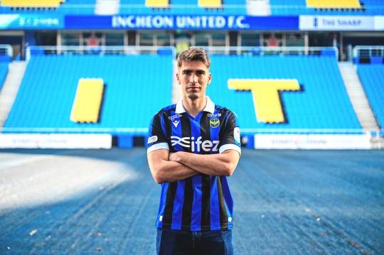 인천 유니폼 입은 운다바레나. 사진[연합뉴스]