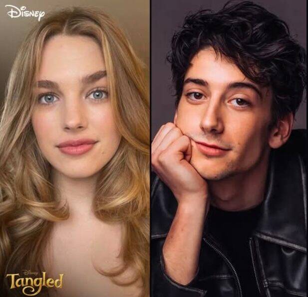 라푼젤 역에 티건 크로프트와 플린 라이더 역에 마일로 맨하임. /디즈니 소셜미디어