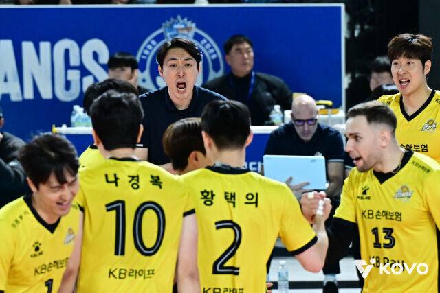 KB손해보험 하현용 감독대행./KOVO