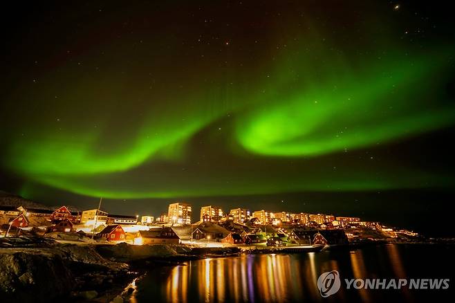 그린란드 누크의 오로라 [AP=연합뉴스 자료사진]
