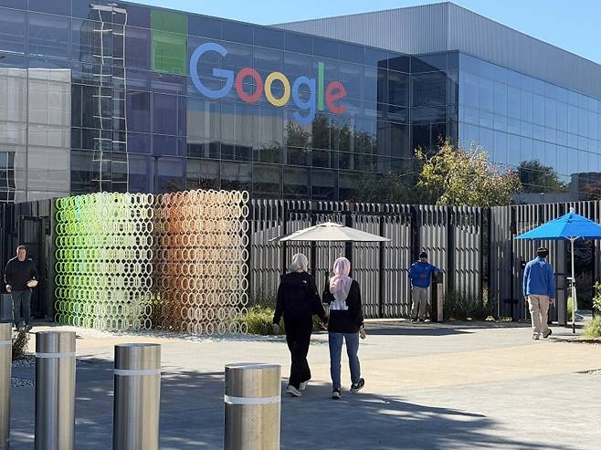 미국 캘리포니아주 마운튼뷰의 알파벳 본사인 구글플렉스 모습.EPA연합뉴스