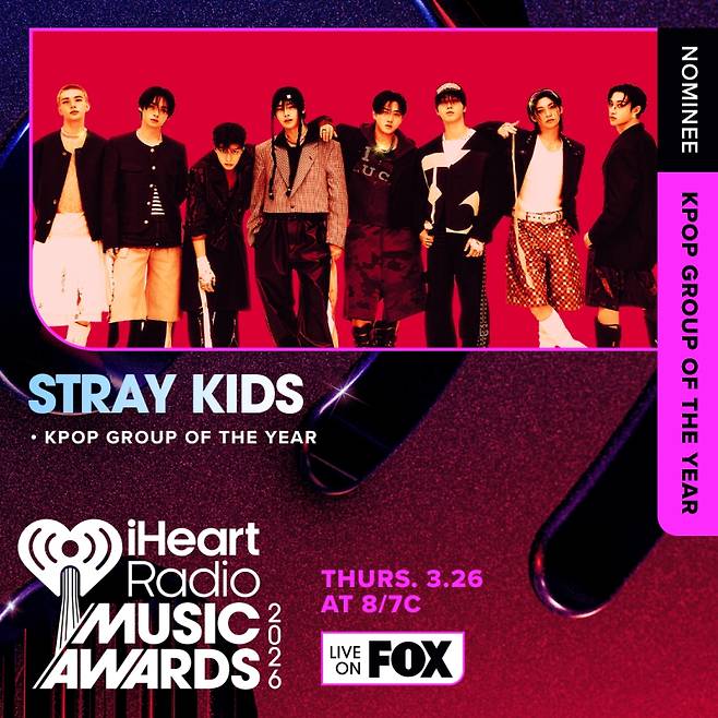 스트레이 키즈. (사진=아이하트라디오 제공)
