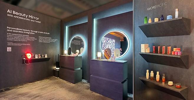 AI Beauty Mirror developed in collaboration with Samsung Electronics (Amorepacific)