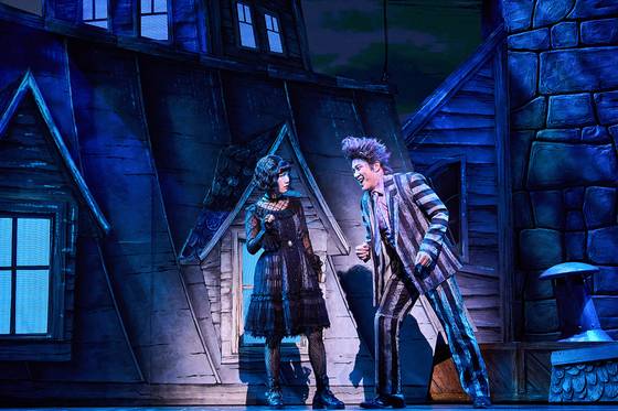 A scene from the musical "Beetlejuice" playing at the LG Arts Center in Gangseo District, western Seoul, through March 22. [CJ ENM]