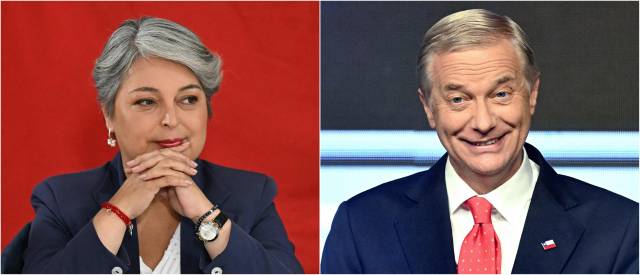 ▲지난해 칠레 대선에서 극우 후보 호세 안토니오 카스트(우)가 야네트 하라(좌)를 꺾고 대통령에 당선됐다. ⓒAFP=연합뉴스