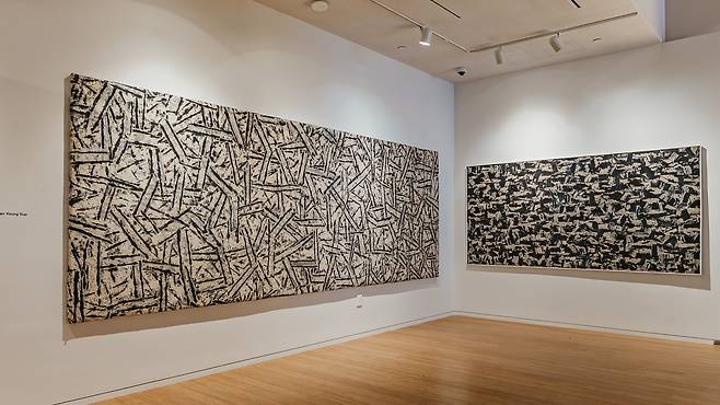 뉴욕한국문화원 '뉴욕 뉴잉크' 특별전의 한영섭 작가 전시작 [김승민 큐레이터 제공. 재판매 및 DB 금지]