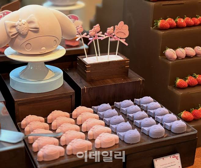 콘래드 서울 ‘마이멜로디·쿠로미 딸기뷔페’ (사진=이민하 기자)