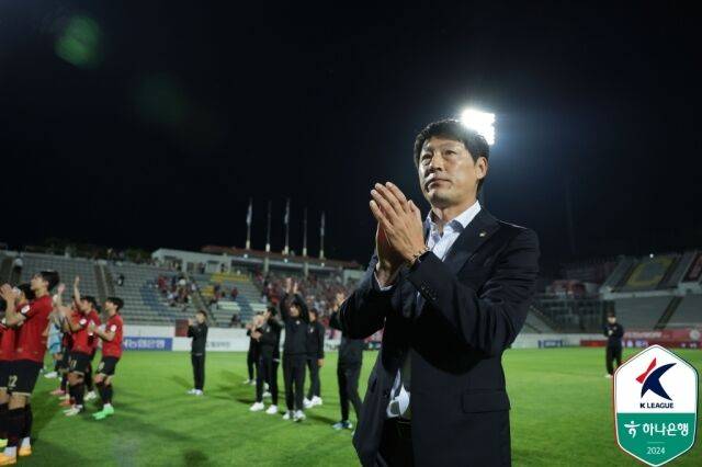 박동혁 감독./프로축구연맹