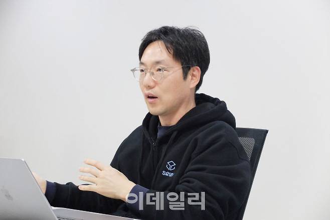 최근 경기도 성남시 본사에서 만난 박근태 S2W 최고기술책임자(CTO)가 이데일리와 인터뷰하고 있는 모습. 사진=S2W
