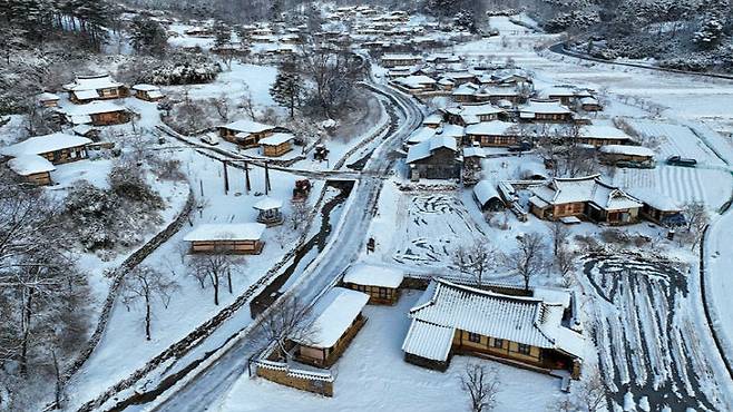 강원도 고성 왕곡마을 겨울 풍경. (사진= 김영복 연구가)